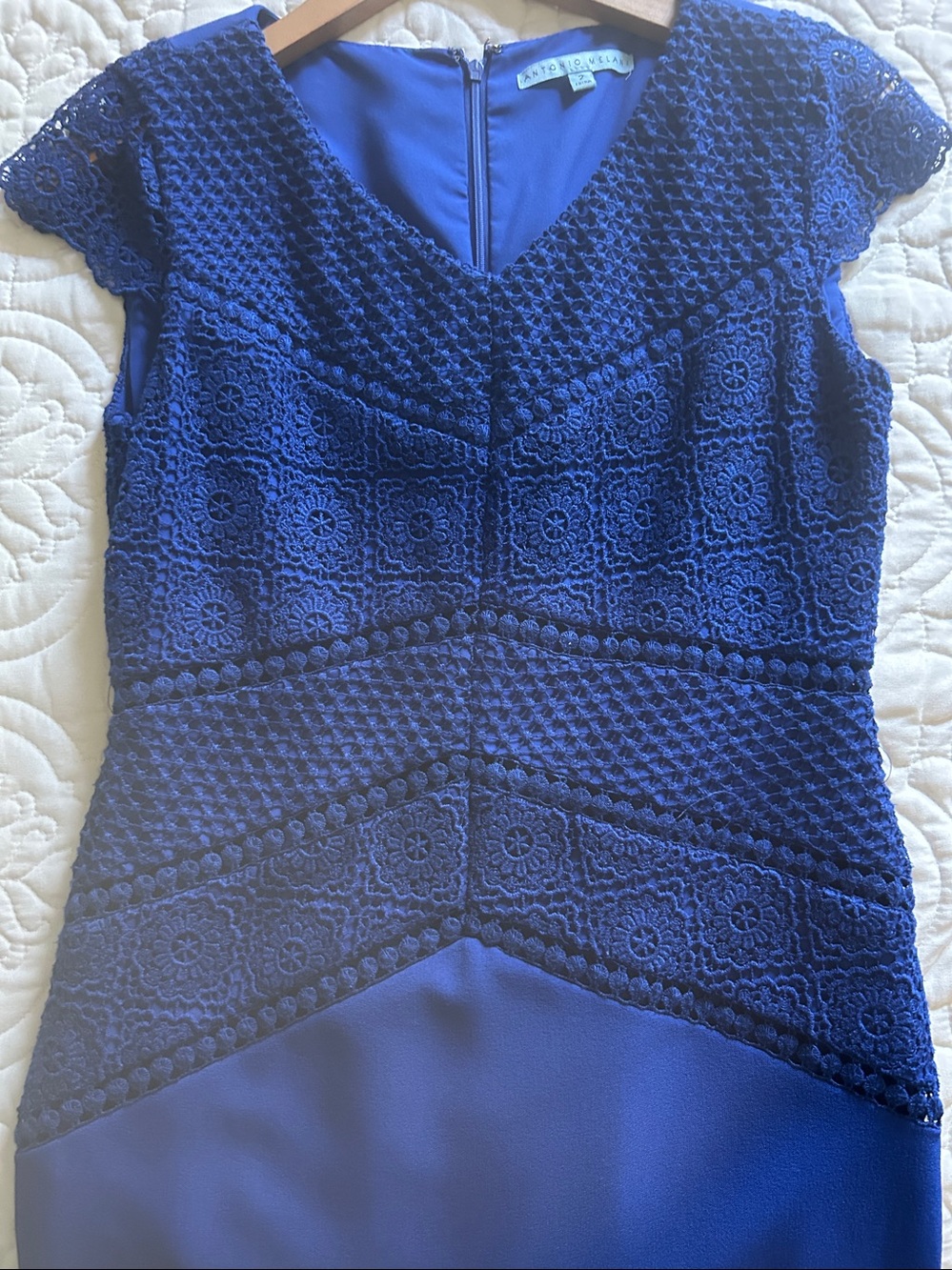 Antonio Melani Blue Lace Dress
